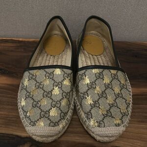 Authentic Gucci Supreme Bee Espadrilles